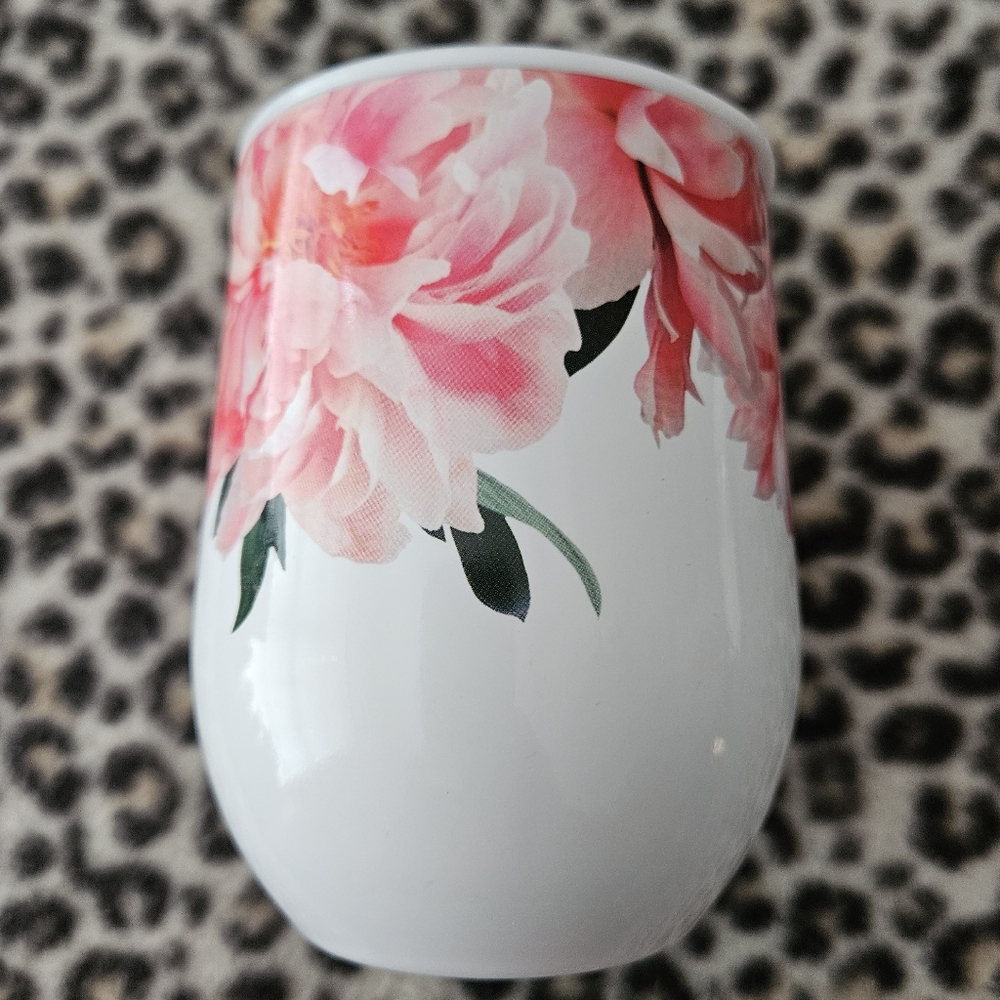 Ashley Woodson Bailey AWB Ariella Floral Stemless Cup Insulated Wine Tumbler - Picture 2 of 8